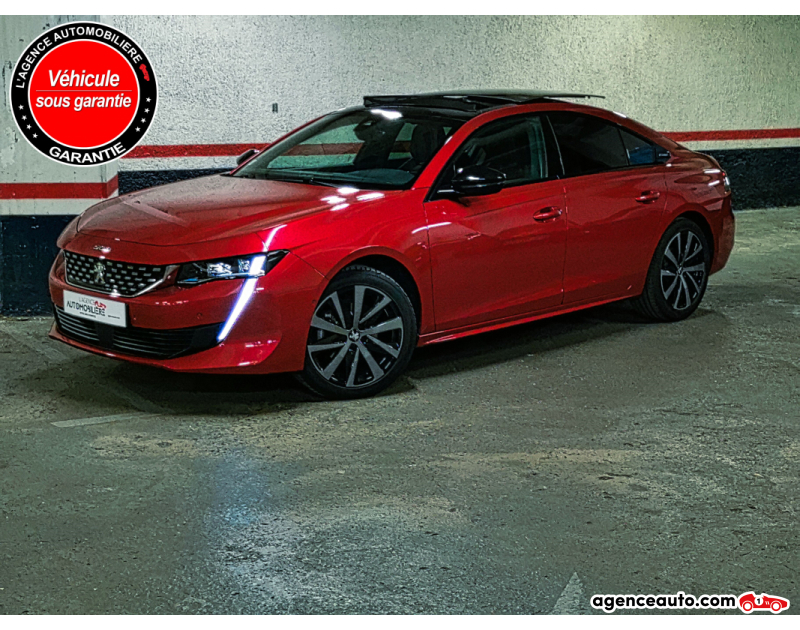 Achat voiture occasion, Auto occasion pas cher | Agence Auto Peugeot 508 BlueHDi 130 GT-Line EAT8 Toit Ouvrant Panoramique Rouge Année 2020 Automatique Diesel